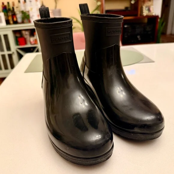 Hunter Original Refined Mixed Finish Waterproof Rain Boot (Women) - Picture 2 of 5